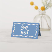 Carte De Placement Mariage rétro Coquette Bow (Dos)