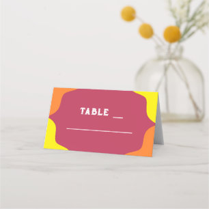 Carte De Placement Mariage rétro Southwestern Sunrise