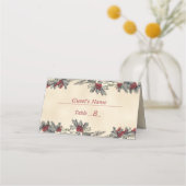 Carte De Placement Mariage romantique d'hiver (Devant)