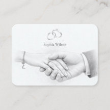 Mariage Romantique Minimaliste Main dans la Main