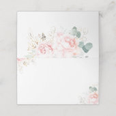 Carte De Placement Mariage rose (Extérieur déplié)