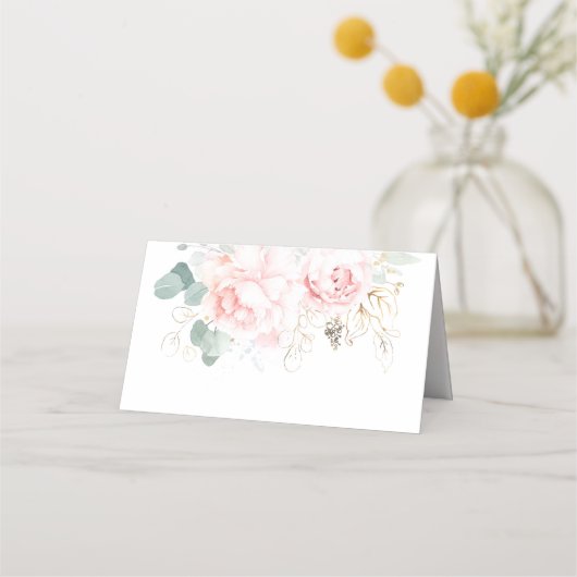 Carte De Placement Mariage rose (Dos)