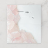 Carte De Placement Mariage rose à quartz rose (Extérieur déplié)