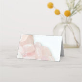 Carte De Placement Mariage rose à quartz rose (Devant)