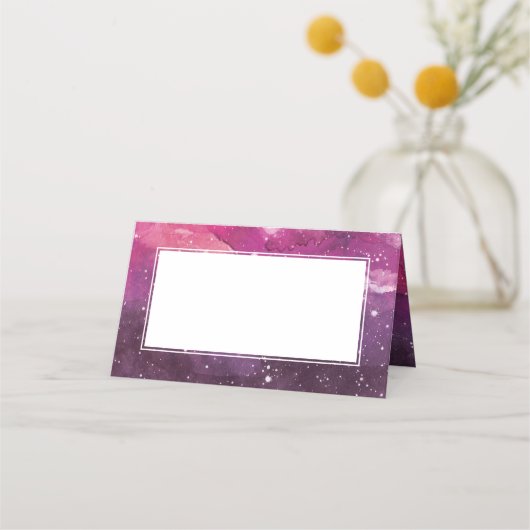 Carte De Placement Mariage rose cosmique Stardust (Dos)