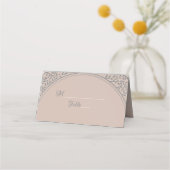 Carte De Placement Mariage Rose Poussiéreux (Devant)