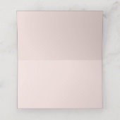 Carte De Placement Mariage rose romantique (Intérieur déplié)