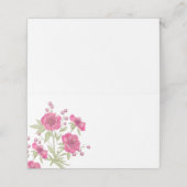 Carte De Placement Mariage Rose Rose Clair (Extérieur déplié)