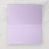 Carte De Placement Mariage Rose Violette Lavande (Intérieur déplié)