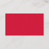 Carte De Placement Mariage Rouge Cerise (Dos)