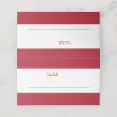 Carte De Placement Mariage Rouge de Noël (Extérieur déplié)