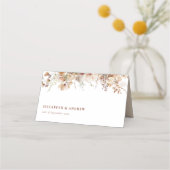 Carte De Placement Mariage Rustique Boho Garden Flowers (Devant)