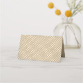 Carte De Placement Mariage Rustique Kraft Gold Dot et Lace (Dos)