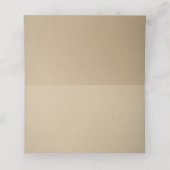 Carte De Placement Mariage Rustique Kraft Gold Dot et Lace (Intérieur déplié)