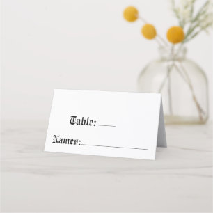 Carte De Placement Mariage Rustique Numéro De Table Et Noms Siège