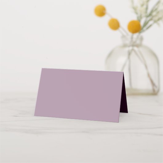 Carte De Placement Mariage rustique violet profond (Dos)