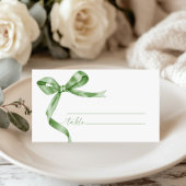 Carte De Placement Mariage Sage Green Bow