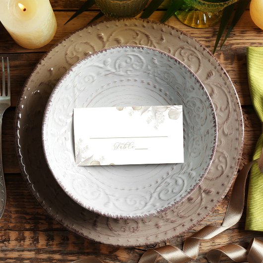 Carte De Placement Mariage Sage Green Greenery Réception Siège