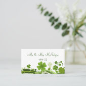 Carte De Placement Mariage Shamrock irlandais (Debout devant)