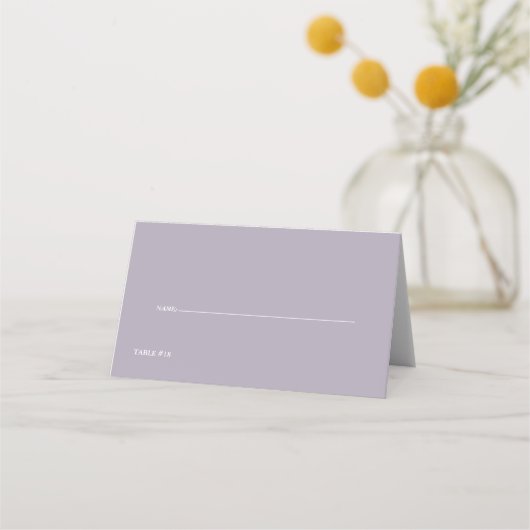 Carte De Placement Mariage | Simply Mauve (Devant)