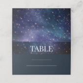 Carte De Placement Mariage sous le ciel étoilé étoile Starry (Extérieur déplié)