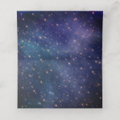 Carte De Placement Mariage sous le ciel étoilé étoile Starry (Intérieur déplié)