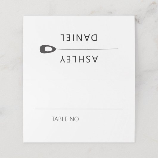 Carte De Placement Mariage Stylisé Peacock Feather Numéro de table (Extérieur déplié)