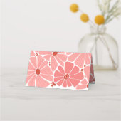 Carte De Placement mariage super moderne marguerite rose (Dos)