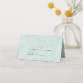Carte De Placement Mariage Table Green Eucalyptus Marbre Élégant (Devant)