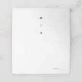 Carte De Placement Mariage Typographie Moderne Minimaliste et Chic (Extérieur déplié)