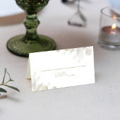 Carte De Placement Mariage Vert Aquarelle Réception Siège