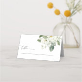 Carte De Placement Mariage vert Dusty Sage plié (Devant)