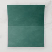 Carte De Placement Mariage vert émeraude Abstrait moderne (Intérieur déplié)