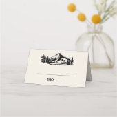 Carte De Placement Mariage vintage Wilderness (Devant)