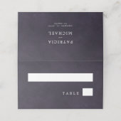 Carte De Placement Mariage violet élégant typographie classe (Extérieur déplié)