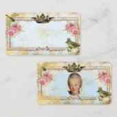 Carte De Placement Marie Antoinette mariage d'inspiration française (Devant / Derrière)