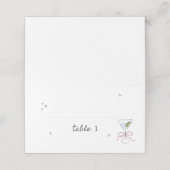 Carte De Placement Mariée Dans Une Fête des mariées Tini Bit (Extérieur déplié)