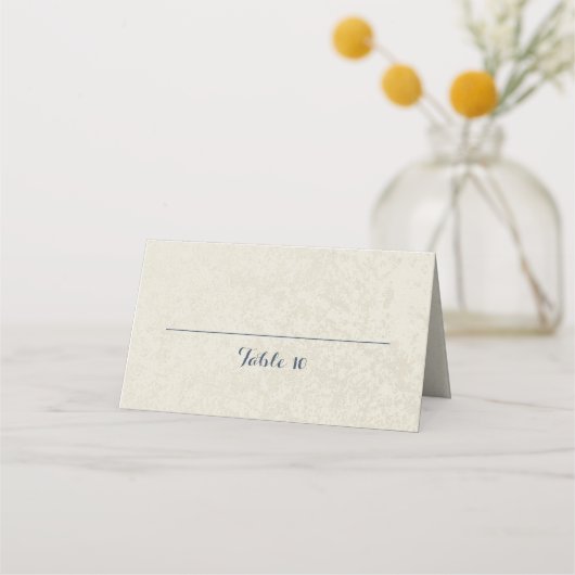 Carte De Placement Marine Blue and Pink Beach Starfish and Ribbon (Dos)