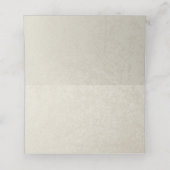 Carte De Placement Marine Blue and Pink Beach Starfish and Ribbon (Intérieur déplié)