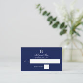 Carte De Placement Marine branchée et Mariage blanc (Debout devant)