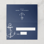 Carte De Placement Marine des Mariages d'Ancres nautiques (Extérieur déplié)