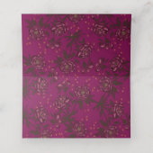 Carte De Placement Maroon Rose Wedding (Intérieur déplié)