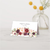 Carte De Placement Marsala de Bourgogne & Flore de Blancs - Blanc (Dos)