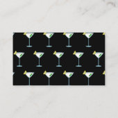 Carte De Placement Martini Amateurs Cocktail Verre Bartender Alcool (Dos)