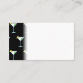 Carte De Placement Martini Amateurs Cocktail Verre Bartender Alcool (Devant)