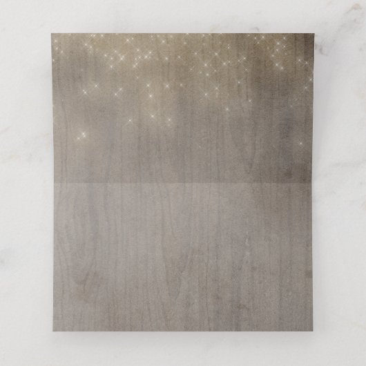 Carte De Placement Mason Jar éclaire Rustique (Intérieur déplié)