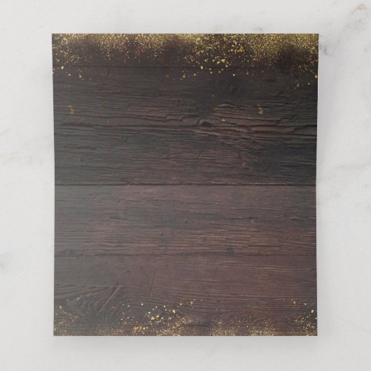 Carte De Placement Mason Jar illumine le Mariage rustique (Intérieur déplié)