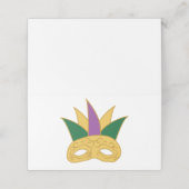 Carte De Placement Masque Mardi Gras (Extérieur déplié)