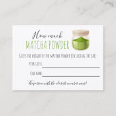 Carte De Placement Matcha Theme Party Game Guessing Card (Devant)