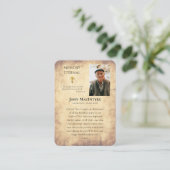 Carte De Placement Mémoire Éternelle Prière Funéraire Orthodoxe Rusti (Debout devant)